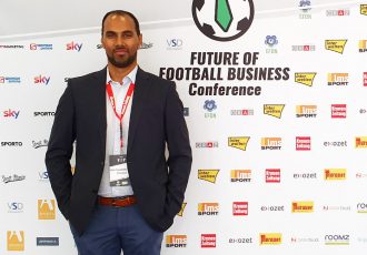 Chris Punnakkattu Daniel at the FUTURE OF FOOTBALL BUSINESS Conference in Graz, Austria. (© CPD Football)
