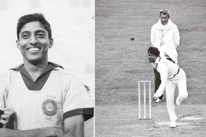 File pictures of Indian football legend Chuni Goswami and cricketer Dilip Doshi. (Photo courtesy: AIFF Media)