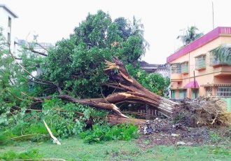West Bengal attempts to recover from the devastation caused by the Amphan Cyclone. (Photo courtesy: AIFF Media)