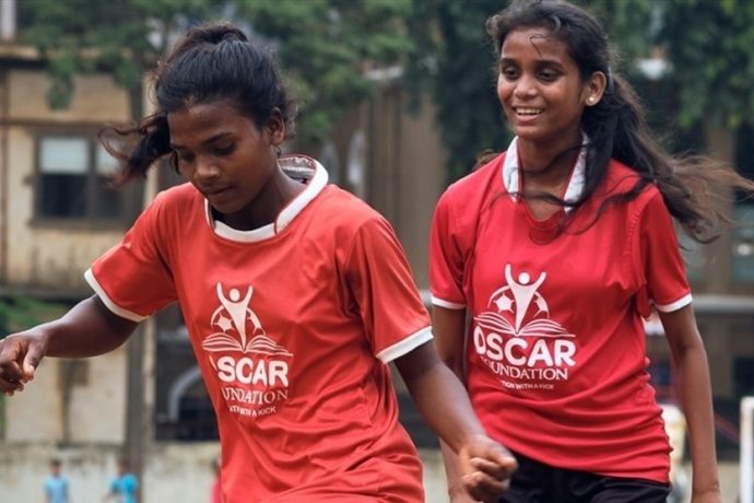 Girls enjoying a training session in Mumbai. (Photo courtesy: Oscar Foundation)