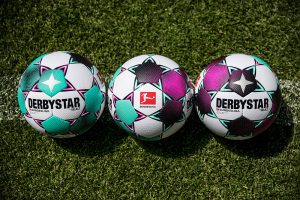 The official Bundesliga match ball by DERBYSTAR for the 2020-21 season. (Photo courtesy: DERBYSTAR)