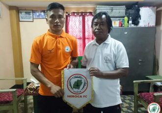 NEROCA FC present their new signing Ningon Chiphang. (Photo courtesy: NEROCA FC)