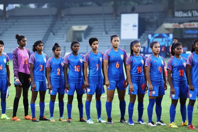 The Indian U-17 Women's national team. (Photo courtesy: AIFF Media)