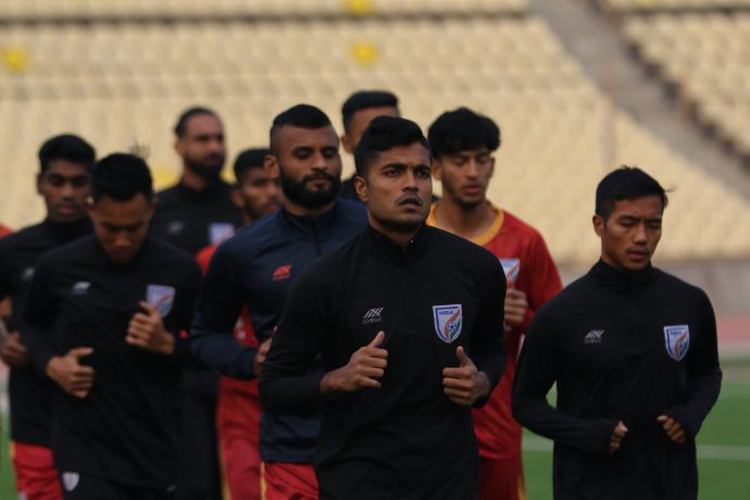 Indian national team training session. (Photo courtesy: AIFF Media)