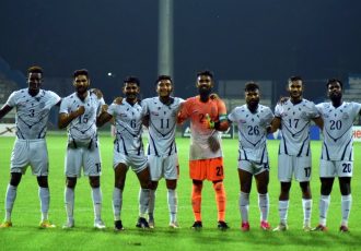 Mohammedan Sporting Club celebrating their promotion to the Hero I-League. (Photo courtesy: AIFF Media)