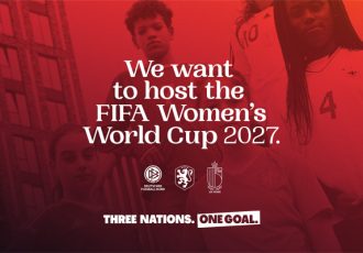 Three Nations. One Goal. 2027 FIFA Women's World Cup bid. (Image courtesy: DFB)