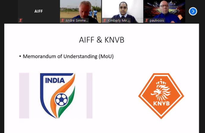 AIFF-KNVB online coaching course for women coaches. (Photo courtesy: AIFF Media)