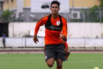Indian national team midfielder Eugeneson Lyngdoh during a training session. (Photo courtesy: AIFF Media)