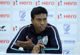 India MNT assistant coach and Indian Arrows head coach Shanmugam Venkatesh. (Photo courtesy: AIFF Media)