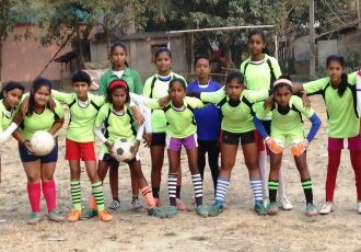 Golden Baby League participants in Shondanga, Nabadwip, West Bengal. (Photo courtesy: AIFF Media)
