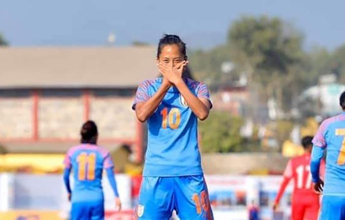 Indian Women's national team star Ngangom Bala Devi. (Photo courtesy: AIFF Media)