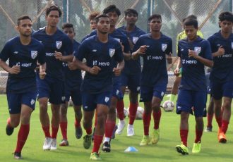 Indian Arrows players during a training. (Photo courtesy: AIFF Media)