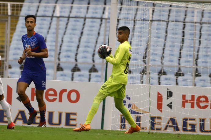 Indian Arrows goalkeeper Ahaan Prakash. (Photo courtesy: AIFF Media)
