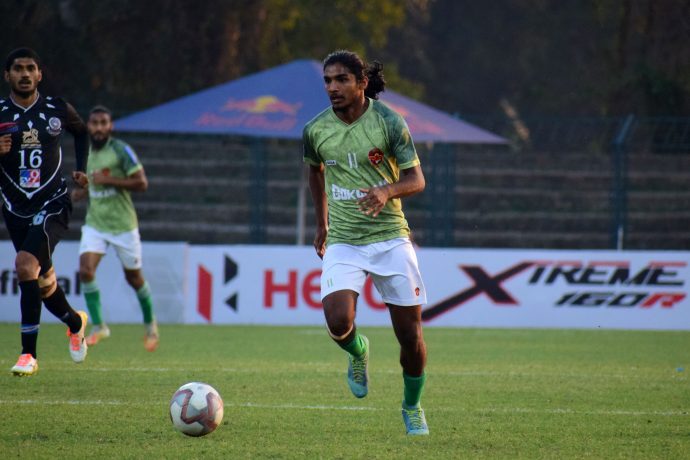 Gokulam Kerala FC's Emil Benny. (Photo courtesy: AIFF Media)