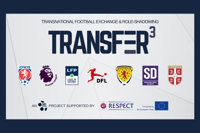 TRANSFER (Transnational Football Exchange and Role-Sharing), an initiative by the European supporters' organisation SD Europe. (Image courtesy: SD Europe)