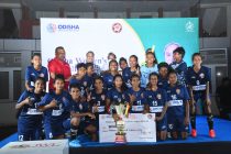 Rising Student Club players and officials celebrate their FAO Odisha Women's League 2020/21 title. (Photo courtesy: Football Association of Odisha)