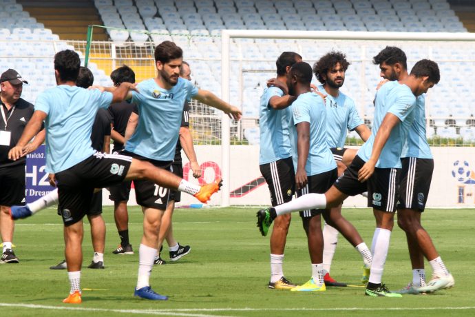 Real Kashmir FC players during training. (Photo courtesy: AIFF Media)