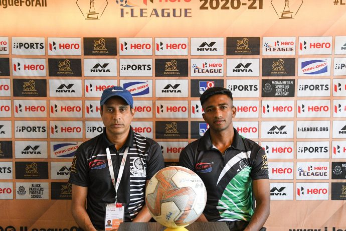 Hero I-League pre-match press conference with Mohammedan Sporting Club head coach Sankarlal Chakraborty. (Photo courtesy: Mohammedan Sporting Club)