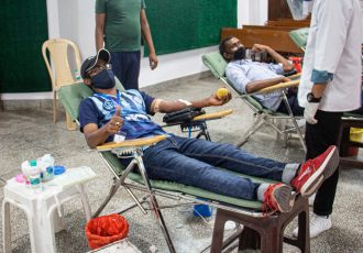 Blood donation camp at Minerva Academy in Mohali. (Photo courtesy: Minerva Academy FC)