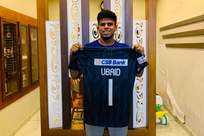 Ubaid CK auctions off Hero I-League winning jersey for Kerala CM’s COVID Relief Fund. (Photo courtesy: AIFF Media)