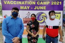 The Indian Football Association (IFA) has teamed-up with local Kolkata clubs Southern Samity FC and Kalighat Milan Sangha FC to begin its vaccination drive in the city. (Photo courtesy: AIFF Media)