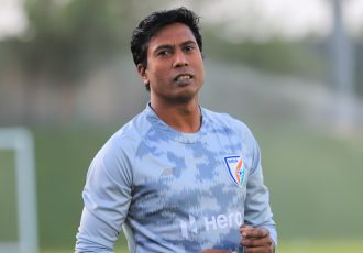 Indian national team assistant coach Shanmugam Venkatesh. (Photo courtesy: AIFF Media)