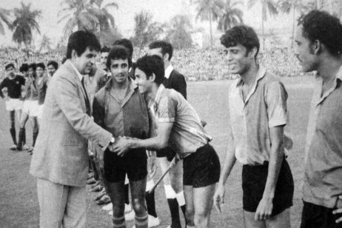 File picture of Dilip-Kumar's visit to the 1972/73 Rovers Cup. (Photo courtesy: AIFF Media)