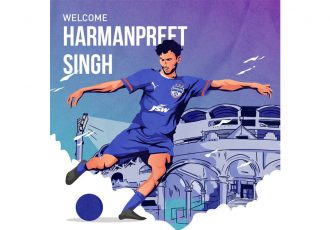 Bengaluru FC welcome their new signing Harmanpreet Singh. (Image courtesy: Bengaluru FC)