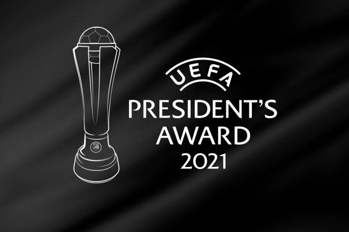 2021 UEFA President's Award (Image courtesy: UEFA)