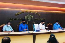 Press conference by the Government of Kerala and the All India Football Federation (AIFF) to announce a collaboration on multiple football development projects. (Photo courtesy: AIFF Media)