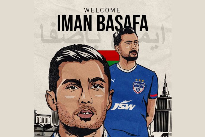 Bengaluru FC welcome new Iranian midfielder Iman Basafa to the club. (Image courtesy: Bengaluru FC)