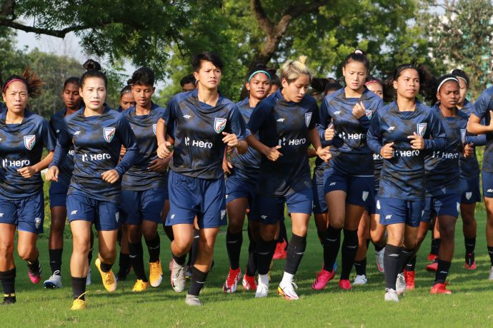 The Indian Women's national team in training. (Photo courtesy: AIFF Media)