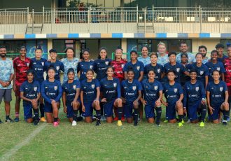 The Indian women's national team squad for the AFC Women's Asian Cup India 2022. (Photo courtesy: AIFF Media)