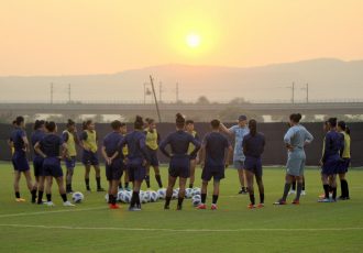 The Indian women’s national team in training. (Photo courtesy: AIFF Media)