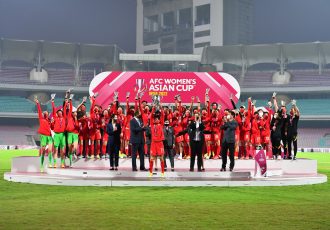 AFC Women's Asian Cup India 2022 champions China PR. (Photo courtesy: AIFF Media)
