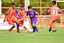 Bengaluru FC U-13 forward Miran Kaping in action against FC Goa, in the U13 JSW Youth Cup. (Photo courtesy: Bengaluru FC)