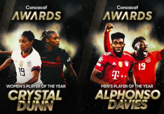 Crystal Dunn and Alphonso Davies named 2021 Concacaf Players of the Year. (Images courtesy: Concacaf)