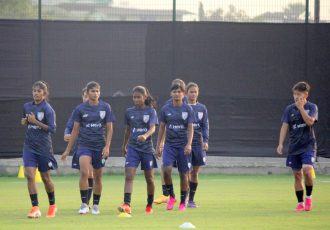 Indian womens' national team players in training. (Photo courtesy: AIFF Media)