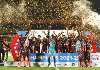 Hero Indian Women's League (IWL) champions 2021/22: Gokulam Kerala FC (Photo courtesy: AIFF Media)