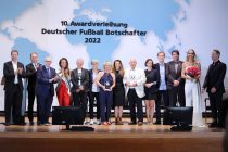 The Awardees of the German Football Ambassador Award Gala 2022 at the Federal Foreign Office in Berlin, Germany. (Photo courtesy: Deutscher Fußball Botschafter e.V.)