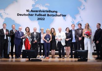 The Awardees of the German Football Ambassador Award Gala 2022 at the Federal Foreign Office in Berlin, Germany. (Photo courtesy: Deutscher Fußball Botschafter e.V.)