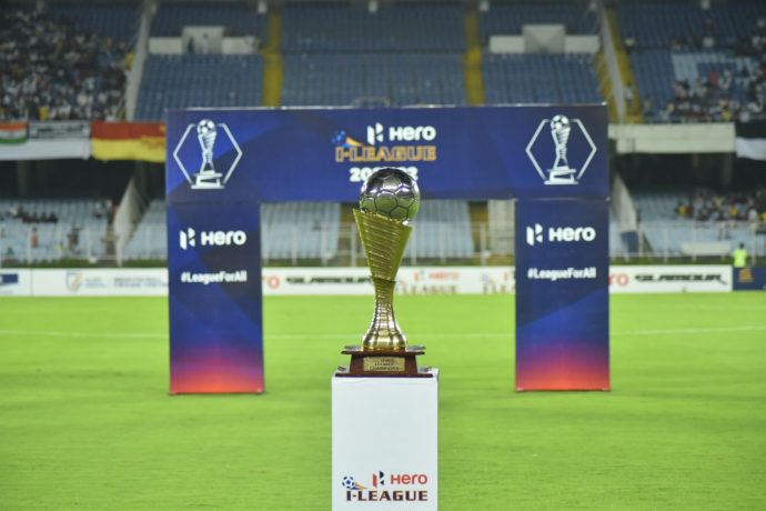 The Hero I-League trophy. (Photo courtesy: AIFF Media)