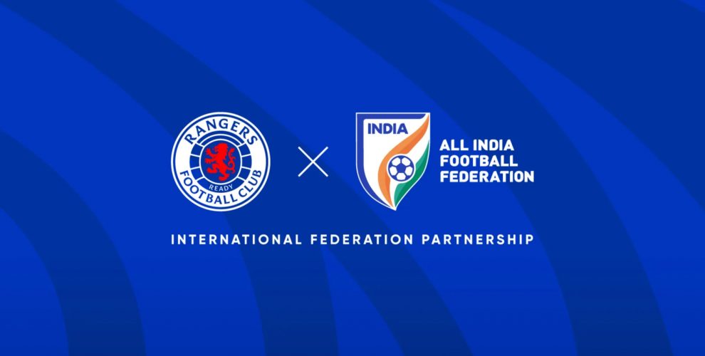 Rangers FC and All India Football Federation announce a strategic and commercial partnership. (Image courtesy: Rangers FC)
